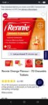 Rennies, 72 tabs, buy 1 get 2nd half price ,