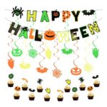 Reusable Halloween Banner UV Glow Spooky Flag Decorations Indoors/Outdoors