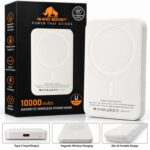 Rhino Boost 10,000mAh Magnetic Wireless Power Bank – White