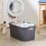 Ribbed Plastic Laundry Basket 3 Colours – Free C&C only