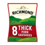 Richmond 8 Thick Pork Sausages 410g