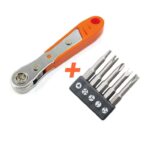 Right Angle Ratchet Screwdriver for Awkward Spaces Compact Multi-Bit Screwdriver Kit (Discount at Checkout)- Amazon Haul