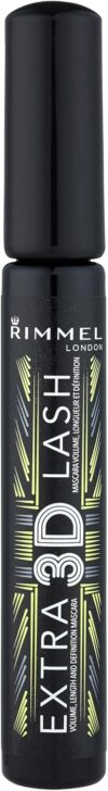 Rimmel Extra 3D Lash Volumising Mascara, 8 ml (Pack of 1), Black