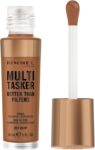 Rimmel Multi Tasker Better Than Filters, 3 in 1 Face Primer, Glow Booster and Highlighter, Flawless Finish, Infused with Vitamin C and E, Maxi Soft Applicator, Vegan, 30ml