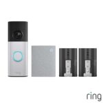 Ring Video Doorbell Plus (2nd Gen) with Chime (3rd Gen) and Additional Quick Release Battery – Auto Discount At Checkout