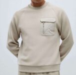River Island Mens Sweatshirt Beige Slim Fit Nylon Crew Neck – Sizes S to XL – sold by River Island
