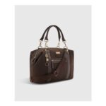 River Island Womens Holdall Bag Brown Charm Jacquard