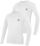 Roadbox Boys Base Layer Tops 1-2 Pack, Kids Long Sleeve Compression Shirts