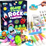 Rock Painting Craft Kits Glow in The Dark Rock, Arts and Crafts for Kids 6