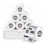 RockBerry 4×6 White Thermal Labels, 100x150mm, 3000/roll, 6 Rolls
