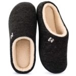 RockDove Mens Sherpa Lined Memory Foam Clog Slipper Black (limited sizes) or Navy Blue or Grey in all sizes. Sold by RockDove Footwear /FBA