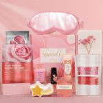 Rose Pamper Gift Set for Women, Luxury Spa & Self Care Gifts for Her