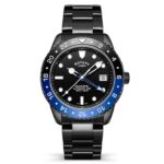 Rotary Seamatic 300 GMT Black Edition Automatic Watch 3 Year Warranty – With Code