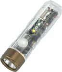 RovyVon A6 Glow in The Dark Keychain Flashlight Rechargeable 650 Lumen 10 Working Mode, Pocket EDC Multifunctional Signal Sidelight