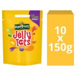 Rowntrees Jelly Tots Sweets Sharing Bags, Vegan Friendly, 10 x 150g (£6.41 / £5.74 max S&S)