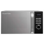 Russell Hobbs Black Digital Microwave 20 Litre 800W Solo Digital with 5 Power Levels, Defrost Function & Easy Clean, 60 Minute Timer