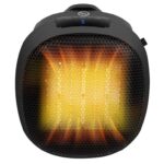 Russell Hobbs RHPH7001 700W Compact Portable Black Ceramic Plug in Fan Heater in Black with 2 Heat Settings & Overheat Protection