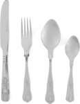 Russell Hobbs Verona Cutlery Set 24 Piece, 18/10 Stainless Steel, Dishwasher Safe, 50 Year Guarantee – With Voucher – Sold by homeofbrands