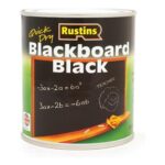 Rustins Blackboard Black Paint 250ml