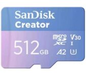 SANDISK Creator Class 10 microSDXC Memory Card – 512 GB – Free C&C