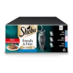 SHEBA Cat Pouches Fish in Gravy 50 X 50g – £13.13 S&S Voucher