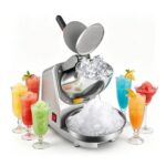 SHILINTONG Electric Ice Crusher 300W, Ice Shaver with Dual Blades