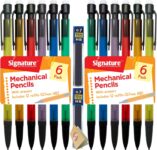 SOL 12pk Mechanical Pencil 0.7mm – Propelling Pencils with Erasers