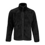 SOLS Finch Fluffy Jacket – Black