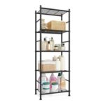 SONGMICS 5-Tier Adjustable Metal Shelving Unit with Mesh