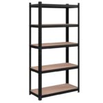 SONGMICS 5-Tier Shelving Unit, Boltless Assembly, 875 kg Load Capacity Steel MDF Shelving Unit for Storage