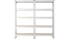 SONGMICS Garage Storage Shelving Set of 2, 40 x 90 x 180 cm, Silver – With Code