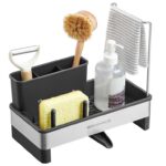 SONGMICS Kitchen Sink Caddy Tidy, Stainless Steel, with Sponge Holder – Sold by SONGMICS HOME UK / FBA