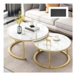 SPETLEK White Nesting Coffee Table Set of 2