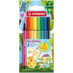 STABILO Pen 68 Mini Animal Vibes – Premium Fibre-Tip Pen – 8 Pack (£3.42 / £3.25 max S&S)