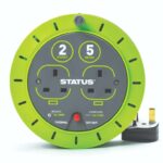 STATUS 2 Socket Cable Reel, 5m Outdoor Garden Extension Lead discount at checkout Amazon Haul