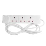 STATUS 4 Way Socket Extension Lead, 2m Cable