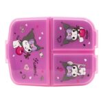 STOR Pokemon Sandwich Box for Kids, 3 Compartments, 2156ml