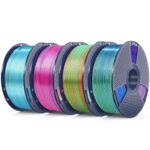 SUNLU 4KG Silk Triple Color PLA Filament, Shiny Silk Texture – Sold by SUNLU 3D Official / FBA