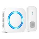 SURFOU Wireless Doorbell, 1300ft, Plug-in Waterproof Kit, White