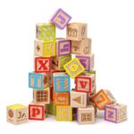 SainSmart Jr. Wooden Alphabet Building Blocks 1.73in, 30pc,