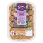 Sainsburys British Pork and Red Onion Sausages, Taste the Difference x6 400g – £2.50 Nectar Price