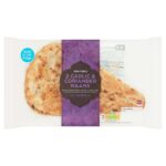 Sainsburys Indian Garlic & Coriander Naan 260g / Sainsburys Indian Plain Naan x2 260g ( Nectar Price)