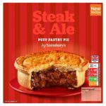 Sainsburys Steak & Ale Puff Pastry Pie 500g – £2.93 Nectar price