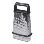 Salter Expert Box Grater with Container, Stainless Steel, 4-Sided