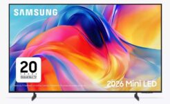 Samsung UE50M72H (2026) Mini LED HDR 4K Ultra HD Smart AI TV, 50 inch, Black (HW-B650F For £114.50 When Added) 5 Year Warranty – With Code
