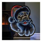 Samuel Alexander Light up Santas Face Infinity Decoration 60cm