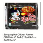 Samyang Buldak Hot Chicken Ramen Original – 5 X 140g