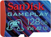 SanDisk Gameplay microSD Card 128GB, up to 190MB/s