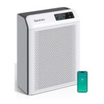 Sandrem Large Room Air Purifier with H13 HEPA, PM2.5 Monitor