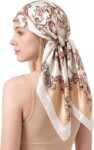 Satin Head Scarf for Women UK, Large Silk Scarf for Hair Bandanas